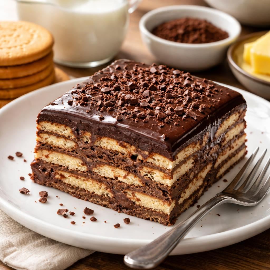 Chocolate Biscuit Pudding